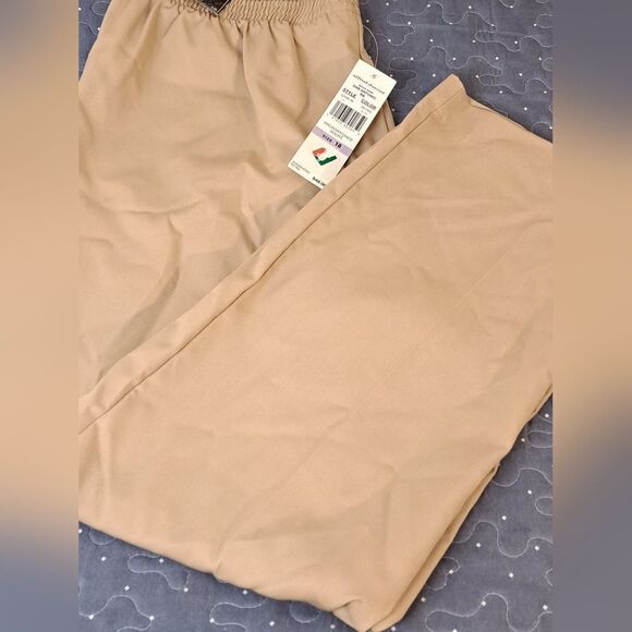 Alfred Dunner San Antionio RK tan pull on pants size 18 NWT - Picture 1 of 7